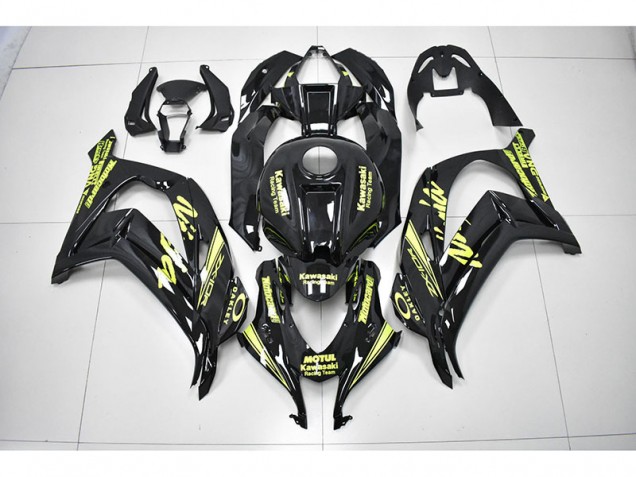Best 2016-2019 Black Yellow Reacing Team Ninja Kawasaki ZX10R Motorbike Fairing Best 2016-2019 Black Yellow Reacing Team Ninja Kawasaki ZX10R Motorbike Fairing