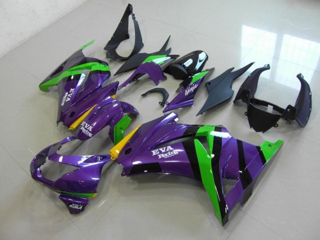 Best 2008-2012 Purple EVA Racing Kawasaki ZX250R Bike Fairing Best 2008-2012 Purple EVA Racing Kawasaki ZX250R Bike Fairing