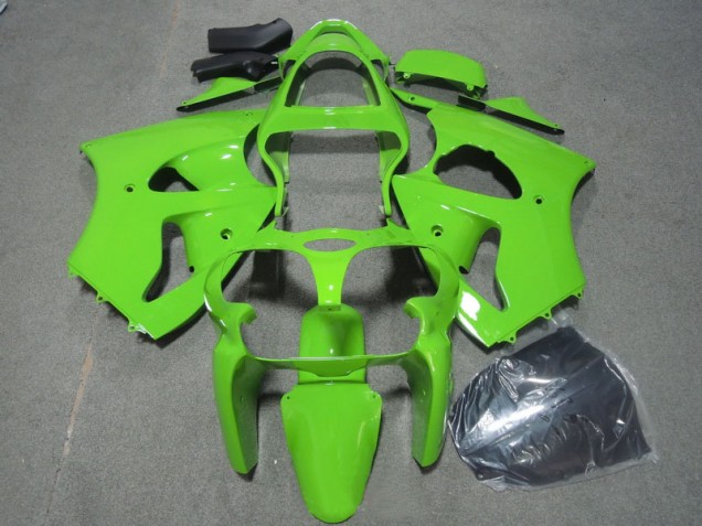 Best 2000-2002 Green Kawasaki ZX6R Motorcycle Fairings Kits Best 2000-2002 Green Kawasaki ZX6R Motorcycle Fairings Kits