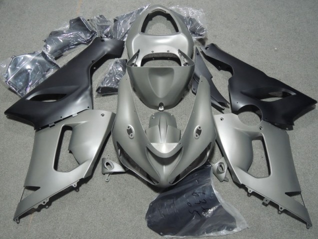 Best 2005-2006 Grey Black Kawasaki ZX6R Motorcycle Bodywork Best 2005-2006 Grey Black Kawasaki ZX6R Motorcycle Bodywork
