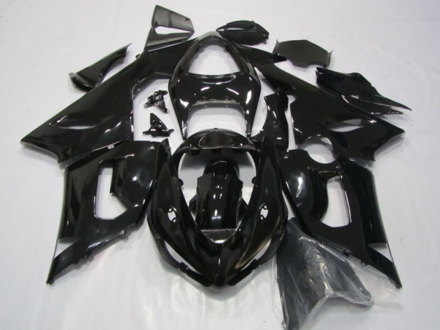 Best 2005-2006 Black Kawasaki ZX6R Replacement Fairings