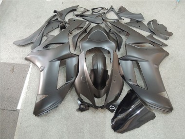 Best 2007-2008 Black Kawasaki ZX6R Motorcycle Fairing Kit