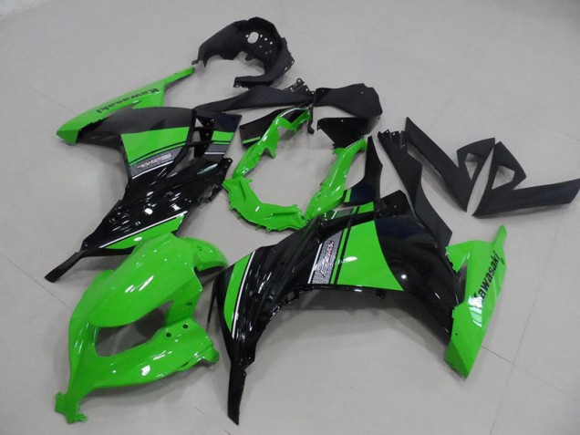Best 2013-2016 Black Green Kawasaki ZX300R Moto Fairings