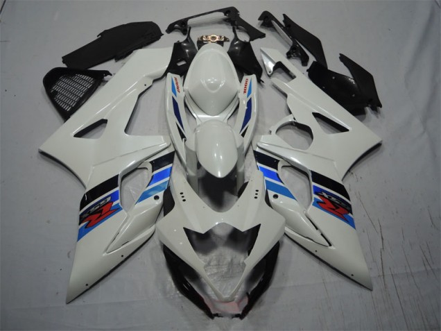Best 2005-2006 White Blue Suzuki GSXR1000 Motorcycle Fairing Kits Best 2005-2006 White Blue Suzuki GSXR1000 Motorcycle Fairing Kits