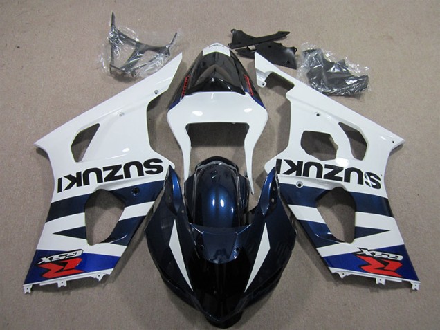 Best 2003-2004 White Blue Black Decal Suzuki GSXR1000 Bike Fairings Best 2003-2004 White Blue Black Decal Suzuki GSXR1000 Bike Fairings