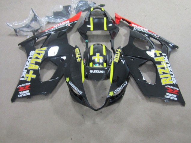 Best 2003-2004 Black Rizla Suzuki GSXR1000 Motorbike Fairing Kits Best 2003-2004 Black Rizla Suzuki GSXR1000 Motorbike Fairing Kits