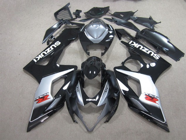 Best 2005-2006 Black White Decal Suzuki GSXR1000 Motorbike Fairings