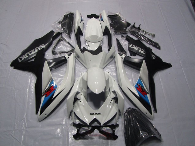 Best 2007-2008 White Black Suzuki GSXR1000 Motor Bike Fairings