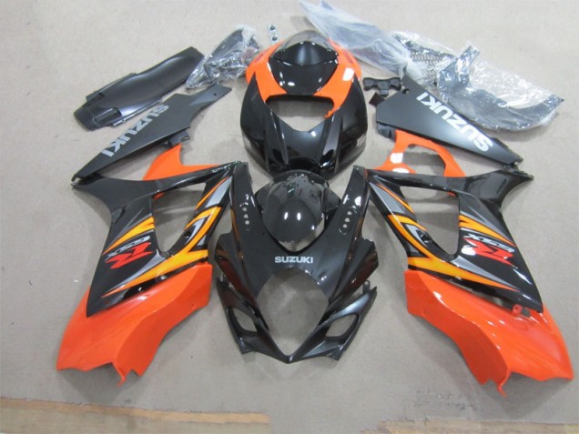 Best 2007-2008 Black Orange Suzuki GSXR1000 Motorcycle Fairings Best 2007-2008 Black Orange Suzuki GSXR1000 Motorcycle Fairings