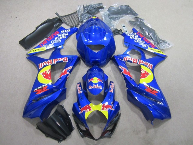 Best 2007-2008 Blue Red Bull Suzuki GSXR1000 Motorbike Fairing Kits Best 2007-2008 Blue Red Bull Suzuki GSXR1000 Motorbike Fairing Kits