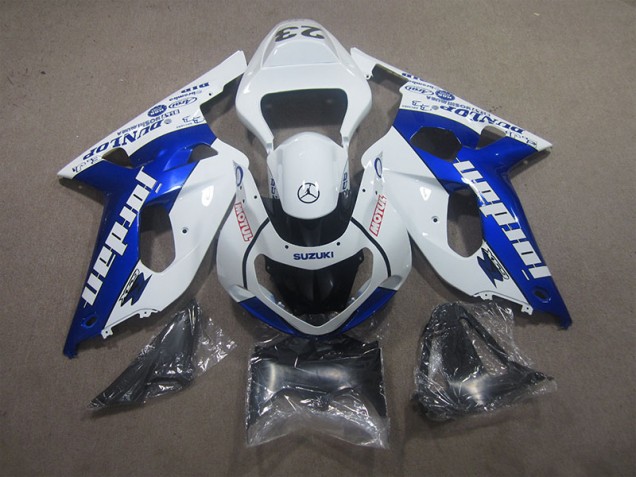 Best 2001-2003 White Blue Motul Suzuki GSXR600 Bike Fairing Kit Best 2001-2003 White Blue Motul Suzuki GSXR600 Bike Fairing Kit