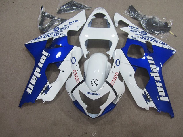 Best 2004-2005 White Blue Motul Suzuki GSXR600 Motorbike Fairing Best 2004-2005 White Blue Motul Suzuki GSXR600 Motorbike Fairing