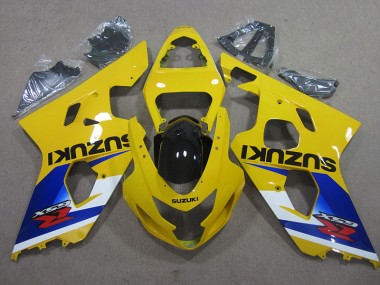 Best 2004-2005 Yellow Blue Suzuki GSXR600 Motor Bike Fairings