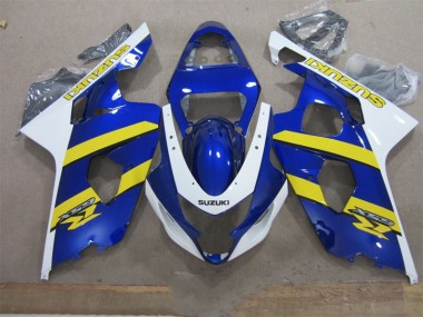 Best 2004-2005 Blue White Yellow Suzuki GSXR600 Replacement Motorcycle Fairings