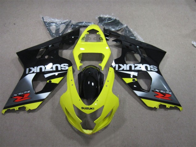 Best 2004-2005 Yellow Black Suzuki GSXR600 Motorcycle Bodywork Best 2004-2005 Yellow Black Suzuki GSXR600 Motorcycle Bodywork