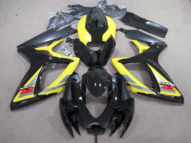 Best 2006-2007 Black Yellow Suzuki GSXR600 Motor Fairings Best 2006-2007 Black Yellow Suzuki GSXR600 Motor Fairings