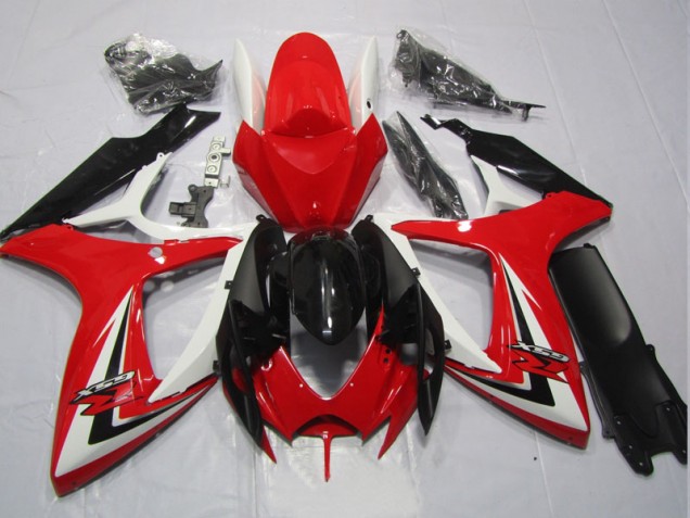 Best 2006-2007 Black Red Suzuki GSXR600 Replacement Motorcycle Fairings Best 2006-2007 Black Red Suzuki GSXR600 Replacement Motorcycle Fairings