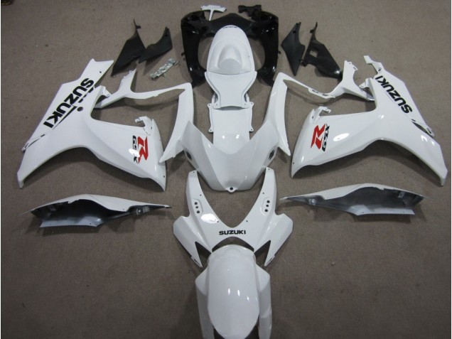 Best 2006-2007 White Suzuki GSXR600 Motorcyle Fairings Best 2006-2007 White Suzuki GSXR600 Motorcyle Fairings