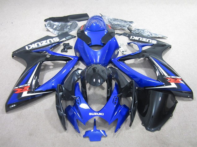 Best 2006-2007 Black Blue Suzuki GSXR600 Motorcycle Fairings Kit Best 2006-2007 Black Blue Suzuki GSXR600 Motorcycle Fairings Kit