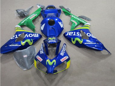 Best 2006-2007 Blue Movistar Castrol Suzuki GSXR600 Motorcycle Fairing Kit