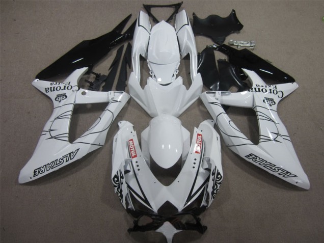 Best 2008-2010 White Black Corona Extra Motul Suzuki GSXR600 Motorbike Fairing Best 2008-2010 White Black Corona Extra Motul Suzuki GSXR600 Motorbike Fairing