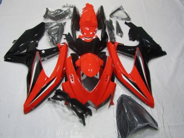 Best 2008-2010 Red Black Suzuki GSXR600 Moto Fairings