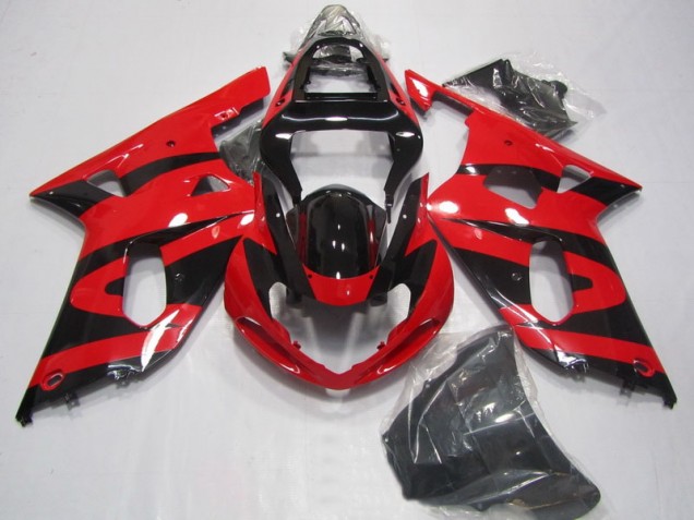 Best 2001-2003 Black Red Suzuki GSXR750 Motorcycle Fairings Best 2001-2003 Black Red Suzuki GSXR750 Motorcycle Fairings
