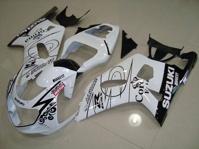 Best 2001-2003 White Alstare Motul Suzuki GSXR750 Motor Bike Fairings Best 2001-2003 White Alstare Motul Suzuki GSXR750 Motor Bike Fairings