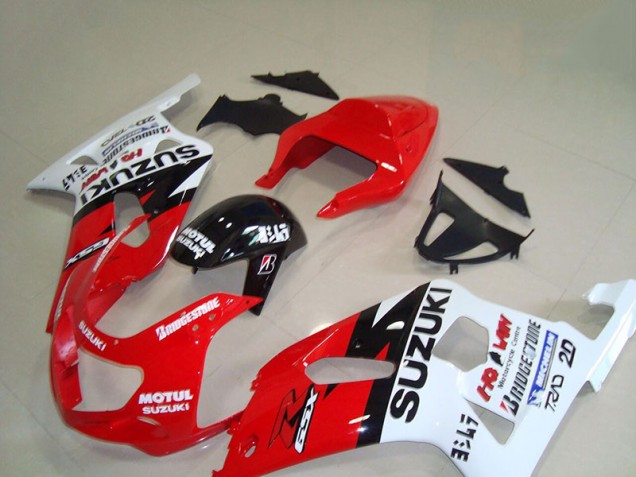 Best 2001-2003 Red White Motul Suzuki GSXR750 Motorcycle Replacement Fairings