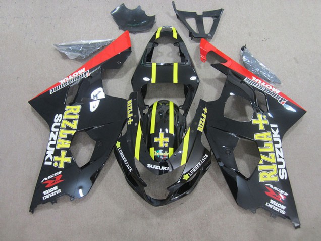 Best 2004-2005 Black Yellow Rizla Suzuki GSXR750 Bike Fairing Best 2004-2005 Black Yellow Rizla Suzuki GSXR750 Bike Fairing