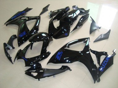 Best 2006-2007 Black Blue Decal Suzuki GSXR750 Bike Fairing