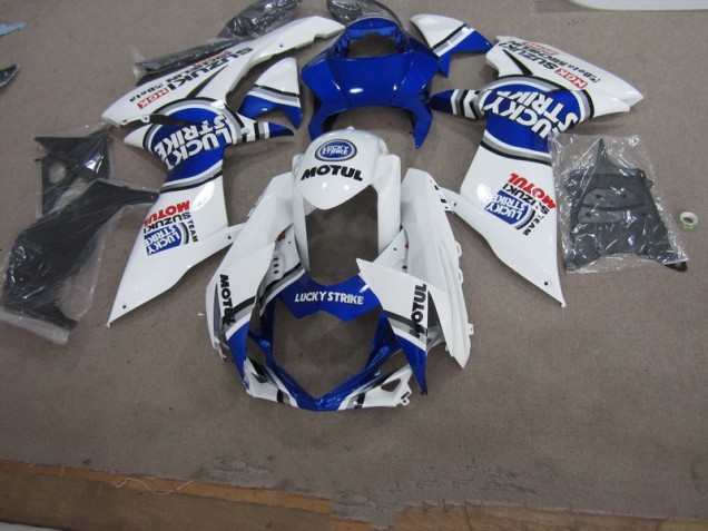 Best 2011-2021 White Lucky Strike Motul Suzuki GSXR750 Motorbike Fairing Best 2011-2021 White Lucky Strike Motul Suzuki GSXR750 Motorbike Fairing