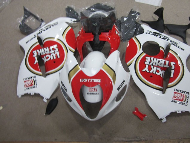 Best 1996-2007 White Lucky Strike Motul Suzuki GSXR1300 Hayabusa Motorcycle Fairings Kit Best 1996-2007 White Lucky Strike Motul Suzuki GSXR1300 Hayabusa Motorcycle Fairings Kit