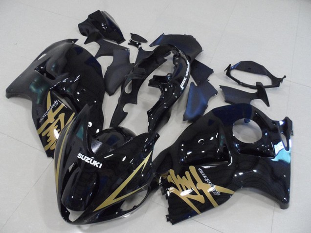 Best 1996-2007 Black Gold Decal Suzuki GSXR1300 Hayabusa Bike Fairings