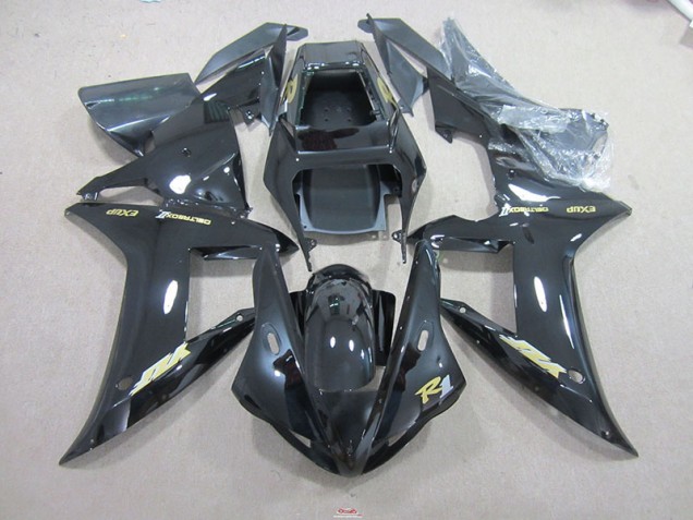 Best 2002-2003 Black Gold Decal Yamaha YZF R1 Motorcyle Fairings Best 2002-2003 Black Gold Decal Yamaha YZF R1 Motorcyle Fairings