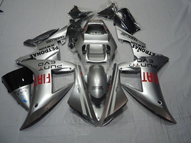 Best 2002-2003 Silver Fiat Yamaha YZF R1 Replacement Fairings Best 2002-2003 Silver Fiat Yamaha YZF R1 Replacement Fairings