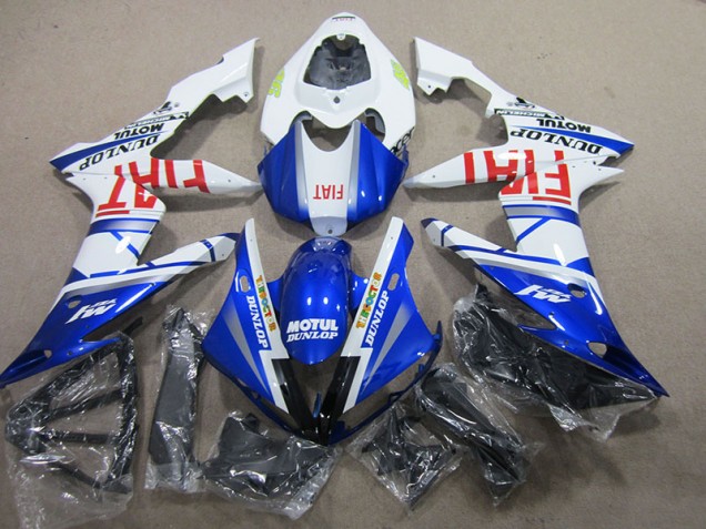 Best 2004-2006 Blue White Motul Fiat Yamaha YZF R1 Motorbike Fairing Kits