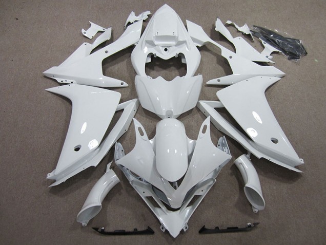 Best 2007-2008 White Yamaha YZF R1 Motorcycle Fairings