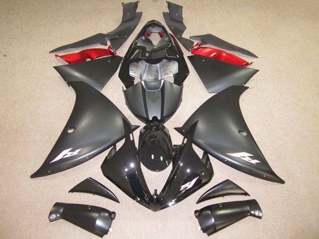Best 2012-2014 Black White Decal Yamaha YZF R1 Replacement Fairings