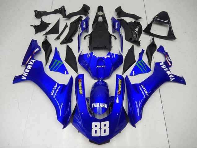 Best 2015-2019 Blue Monster 88 Yamaha YZF R1 Motorcycle Fairings Best 2015-2019 Blue Monster 88 Yamaha YZF R1 Motorcycle Fairings