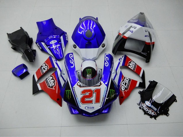 Best 2015-2019 Blue Red KGN 21 Yamaha YZF R1 Motorbike Fairing
