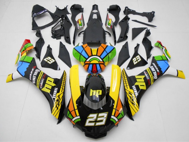 Best 2015-2019 Yellow Black 23 Yamaha YZF R1 Motorcyle Fairings Best 2015-2019 Yellow Black 23 Yamaha YZF R1 Motorcyle Fairings