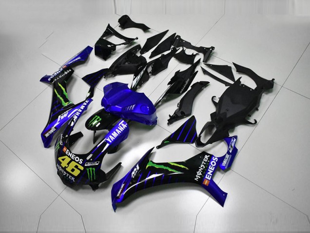 Best 2015-2019 Blue Blue White ENEOS 46 Monster Yamaha YZF R1 Motorcycle Fairing