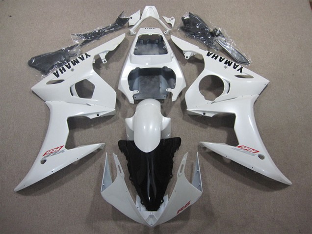 Best 2003-2005 White Yamaha YZF R6 Bike Fairing Best 2003-2005 White Yamaha YZF R6 Bike Fairing